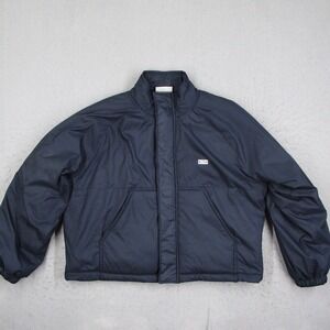 Kith Kids Winter Classics 24 Puffer Jacket Navy Blue Fleece Lined Size L 10/12